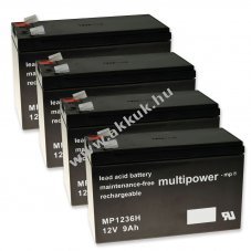 Powery lom akku MP1236H kompatibilis APC RBC24 12V 9Ah (7,2Ah/7Ah is)