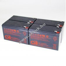 lom akku 12V 9Ah CSB / Hitachi tpus helyettesti APC Smart UPS SU1400R2 12V 9Ah