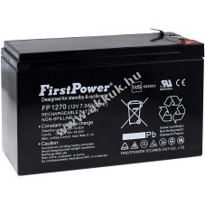 FirstPower lom zsels akku FP1270 VdS kompatibilis YUASA tpus NP7-12L