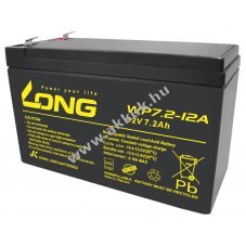 2db KungLong lom akku WP7.2-12A F1 Vds minstssel 12V 7,2Ah