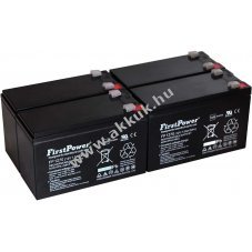 4db FirstPower lom zsels akku helyettesti Panasonic LC-R127R2PG 12V 7Ah