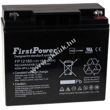 FirstPower lom zsels akku FP12180 12V 18Ah VDS-minstssel helyettesti Panasonic LC-XD1217PG
