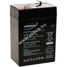 Powery lom zsels akku UP6-6 6V 6Ah