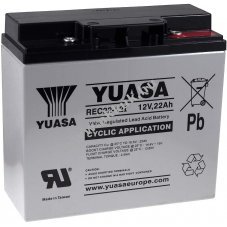 YUASA pótakku vészáram ellátás (UPS) 12V 22Ah (helyettesíti 17Ah 18Ah 19Ah) ciklusálló, ciklikus