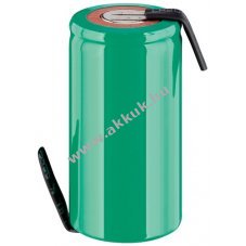 Goobay akkucella SUB-C 1,2V 1500mAh - tpus SC 1500 NIMH Flat-Top PVC - Kirusts!