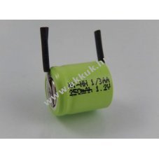 Akkucella 1/3AA U forrfles NI-MH 1.2V 250mAh