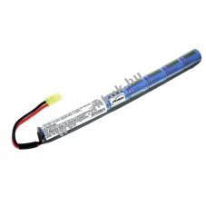 Helyettest Airsoft akku 9,6V 1500mAh (8 cella sorba ktve)