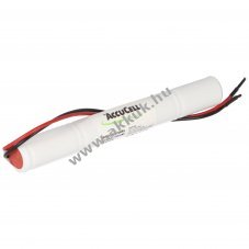 Vszvilgts akku 4.8V, 600mAh lady,N akkupakk Ni-MH, 20cm kbellel