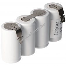 Vszvilgts akku, Ni-Cd, 4.8V, 1800mAh, F1x4, Sub-C, csszsaruval