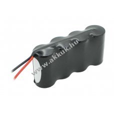 Vszvilgts akku, Ni-Cd, 4.8V, 1800mAh, F1x4, Sub-C, 20 cm vezetkkel