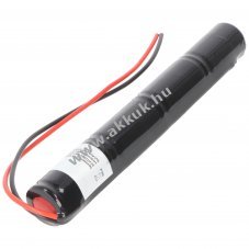 Vszvilgts akku, Ni-Cd, 4.8V, 1800mAh, L1x4, Sub-C akkupakk 20 cm vezetkkel