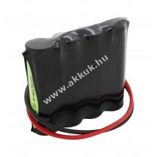 Vszvilgts akku, Ni-MH, 4.8V, 1500mAh, F1x4 akkupakk Mignon AA, 20 cm vezetkkel