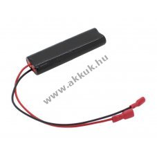 Vszvilgts akku, Ni-MH, 4.8V, 1800mAh, L2x2 Mignon AA akkupakk vezetkkel s csszsaruval