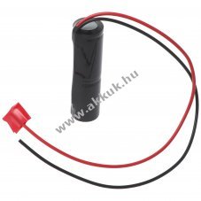 Vszvilgts akku, Ni-cD, 2.4V, 1800mAh, L1x2 Sub-C akkupakk 20 cm vezetkkel