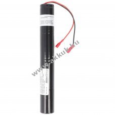 Vszvilgts akku, Ni-Cd, 4.8V, 4500mAh, L1x4 Mono D akkupakk vezetkkel s Faston csatlakozval