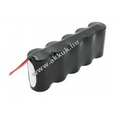 Vszvilgts akku, Ni-Cd, 6V, 4500mAh, F1x5, Mono D akkupakk 20 cm vezetkkel