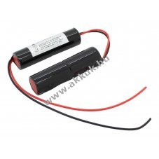Vszvilgts akku, Ni-Cd, 4.8V, 1800mAh, 2x L1x2 Sub-C akkupakk 20 cm vezetkkel