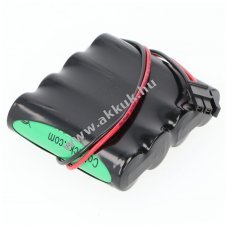 Vszvilgts akku, Ni-MH, 4.8V, 1100mAh, F1x4 Mignon AA akkupakk 15 cm vezetkkel, csatlakozval