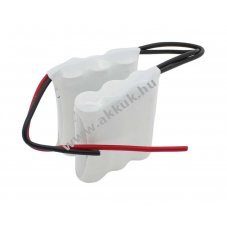 Vszvilgts akku, Ni-MH, 7.2V, 1100mAh, F1x3x2 Mignon AA akkupakk 20 cm vezetkkel