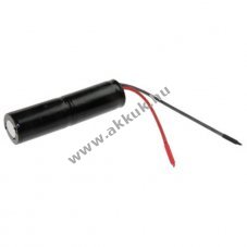 Vszvilgts akku, Ni-Cd, 2.4V, 1600mAh, L1x2 Sub-C akkupakk 10 cm vezetkkel