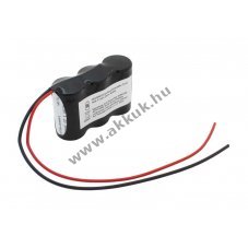 Vszvilgts akku, Ni-MH, 3.6V, 3000mAh, F1x3 Sub-C akkupakk 20 cm vezetkkel