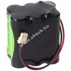 Vszvilgts akku, Ni-MH, 7.2V, 1500mAh, F2x3 Mignon AA akkupakk 20 cm vezetkkel s csatlakozval
