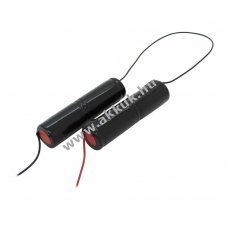 Vszvilgts akku, Ni-MH, 4.8V, 4000mAh, L2x2 Baby C akkupakk 20 cm vezetkkel