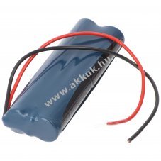 Vszvilgts akku, Ni-MH, 4.8V, 2100mAh, L2x2 A akkupakk 20 cm vezetkkel