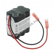 Vszvilgts akku, Ni-MH, 7.2V, 1100mAh, F2x3 Mignon AA akkupakk 15 cm vezetk, Faston csatlakoz