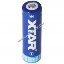 Xtar 14500 Li-Ion akku 3.7V 800mAh, rintkez fejjel - Kirusts!