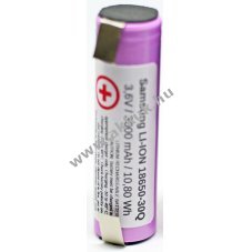 Samsung akkucella 18650-30Q 3.6V Li-Ion 3000mAh, U forrfllel 2db/csomag