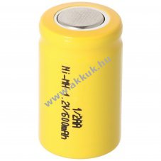 1/2AA Ni-MH akku 1.2V, 600mAh