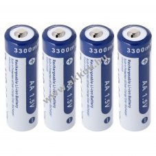 Xtar (AA) Li-Ion akku 2000mAh, 1.5V 4db/csomag