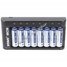 8db 1.5V Li-Ion AA/ceruza akku vadkamerhoz + 1db tlt