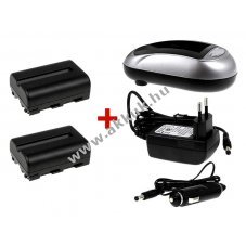 2db Helyettes�t� akku + 1db Akkut�lt� Sony t�pus NP-FM500H szett