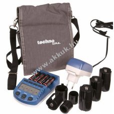 Techno line akkutlt BC-1000 + 4db 2700mAh NiMH Rocket ceruza akku + tartozkok