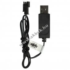 Tltkbel RC akkuhoz 2 ts SM-2P 4.8V, 250mAh, tlt LED