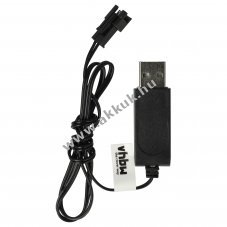 Tltkbel RC akkuhoz 2 ts SM-2P 6V, 250mAh, tlt LED