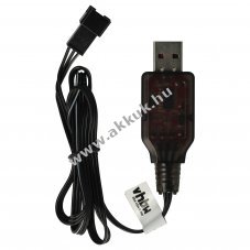 Tltkbel RC akkuhoz 3 ts SM-3P 6.4V, 600mAh, tlt LED - Kirusts!