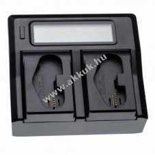 Dupla akkutlt kijelzvel Canon LP-E4 / LP-E19