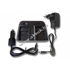 Helyettest dupla hlzati akkutlt Canon NB-4L, NB-8L