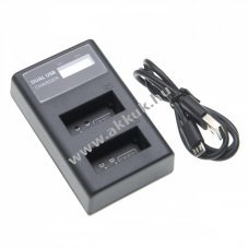 Helyettest USB akkutlt kijelzvel Canon LP-E12