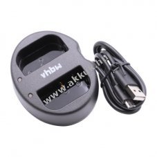 Helyettest micro USB-s dupla akkutlt Panasonic DMW-BLF19E