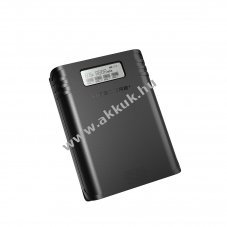 Nitecore F4 akkutlt 4 db Li-Ion akku (18650 tpus) + powerbank funkci (2db USB kimenet)