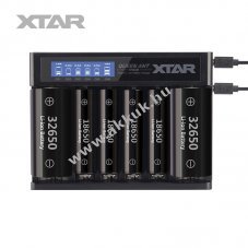 Xtar okos Li-ion akkutlt tpus MC6 - 6db 18650 stb. Li-Ion akkukhoz + 2db USB kbel