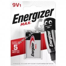 Energizer Max 9V Block elem 6LR61, 6LF22, 522, MN1604 1db/csomag
