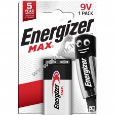 Energizer Max alk�li elem 6LR61/9V/E-Block 1db/csom.