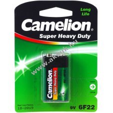 Camelion elem Super Heavy Duty 6F22 9V Block (5 x 1db/csom.)