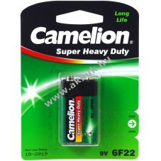 Camelion elem Super Heavy Duty 6F22 9V Block (10 x 1db./csom.)