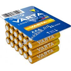 Varta Longlife elem 4003 micro/mikr LR03 AAA 24db/csom. - Kirusts!